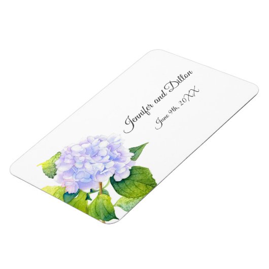 Hydrangea rechthoekig magneet (Linkerzijde)