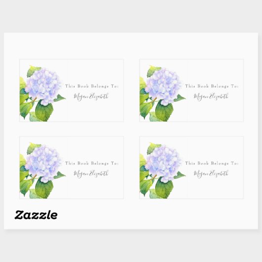 Hydrangea Rechthoekige Sticker (Vel)