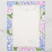 Hydrangea reflecties papier (Achterkant)