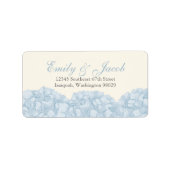 Hydrangea retouradres-label etiket (Voorkant)