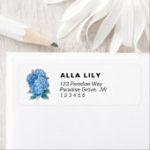Hydrangea Return Address Labels (Insitu)