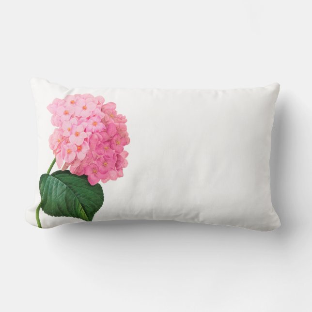 Hydrangea Romantic Accent Lumbar Pillow Kussen (Voorkant)