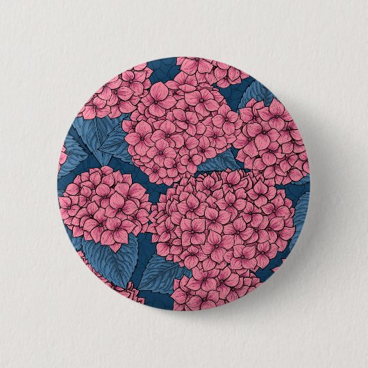Hydrangea Ronde Button 5,7 Cm (Voorkant)