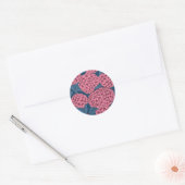 Hydrangea Ronde Sticker (Envelop)