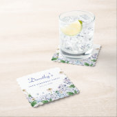 Hydrangea Roos 30th Birthday gepersonaliseerd op m Kartonnen Onderzetters (Insitu)