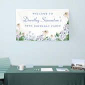 Hydrangea Roos 70e Verjaardag Welkom Spandoek (Beurs)