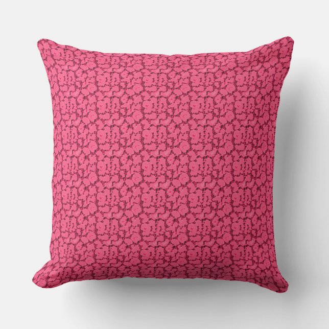 Hydrangea-Roos-Buiten-Binnenshuis-Pillow-Set Buitenkussen (Voorkant)