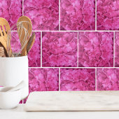 Hydrangea roze bloemenpatroon tegeltje