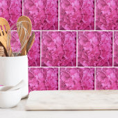 Hydrangea roze bloemenpatroon tegeltje