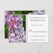 Hydrangea RSVP-kaart RSVP Kaartje (Voorkant / Achterkant)