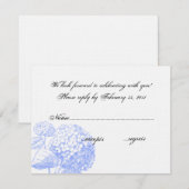 Hydrangea RSVP Kaartje (Voorkant / Achterkant)