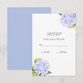 Hydrangea RSVP Kaartje (Voorkant / Achterkant)