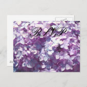 Hydrangea, RSVP Uitnodiging Briefkaart (Voorkant / Achterkant)