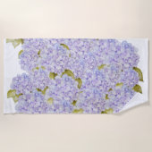 Hydrangea Schakeringen Van Paars Blauw Strandlaken (Voorkant)