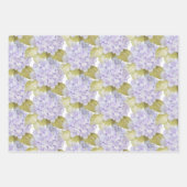 Hydrangea Schakeringen Van Paarsblauw Inpakpapier Vel (Voorkant 3)