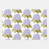 Hydrangea Schakeringen Van Paarsblauw Inpakpapier Vel (Voorkant 2)
