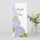 Hydrangea Schakeringen Van Paarsblauw Kaart (Staand voorkant)