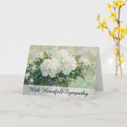 *~* Hydrangea Schilderen TV2 Sympathie Liefde Lich Kaart (Gele Bloem)