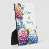Hydrangea Serenity Tafelplaquette met Ezel Fotoplaat (Zijkant)