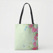 Hydrangea Side Border Canvas tas (Voorkant)