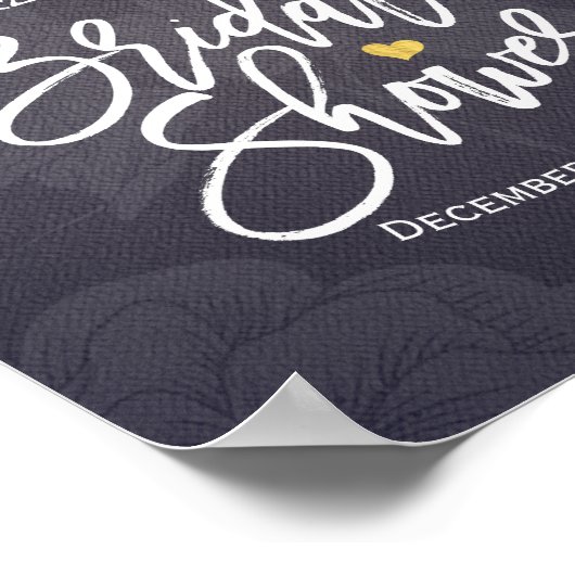 Hydrangea Slingerlichten Bruiloft Feest Welkomstbo Poster (Hoek)