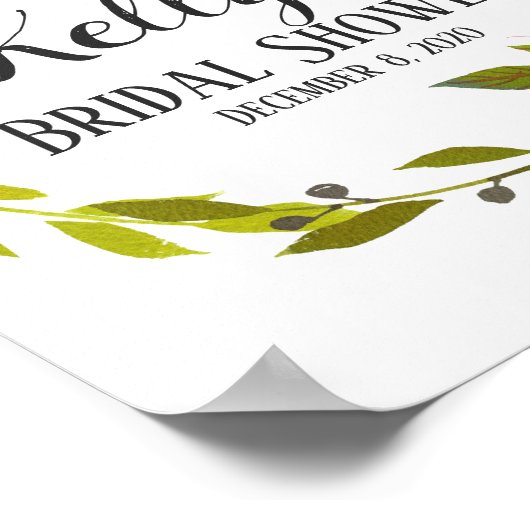 Hydrangea Spring flower welkomstteken Poster (Hoek)