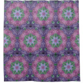 Hydrangea Star Pattern Douchegordijn (Voorkant)