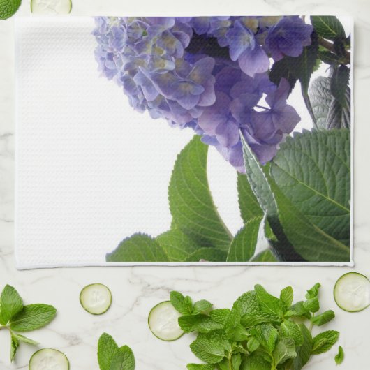 Hydrangea Struik Kitchen Towel Theedoek (Gevouwen)