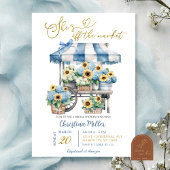 Hydrangea sunflower She's off the Market Bridal Kaart