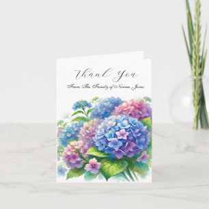 Hydrangea Sympathie Bloemrijke Rouwkaart Bedankt