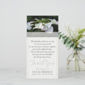 Hydrangea Sympathie Dank u fotokaart Bedankkaart (Staand voorkant)