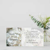 Hydrangea sympathie dank u fotokaart bedankkaart (Staand voorkant)