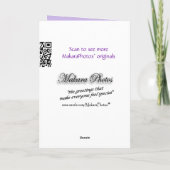 Hydrangea Sympathie voor orchidee - maak elke gele Kaart (Achterkant)