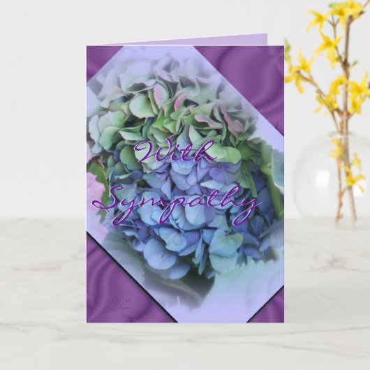 Hydrangea Sympathy op orchidee - voor elke gelegen Kaart (Gele Bloem)