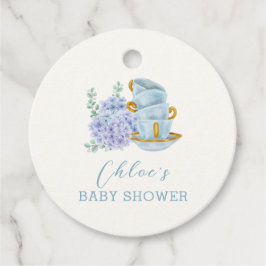  Hydrangea Tea Brewing Baby shower Bedankjes Labels