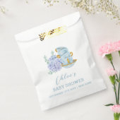  Hydrangea Tea Brewing Baby shower Bedankzakje (Gezegeld)