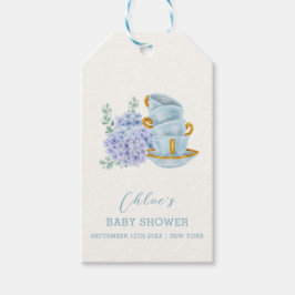  Hydrangea Tea Brewing Baby shower Cadeaulabel