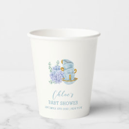  Hydrangea Tea Brewing Baby shower Papieren Bekers
