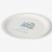 Hydrangea Tea Brewing Baby shower Papieren Bordje (Gekanteld)