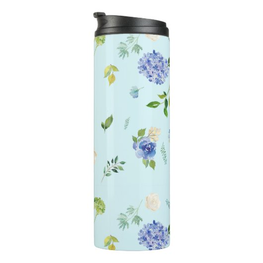 Hydrangea Thermal Tumbler Thermosbeker (Geroteerd rechts)