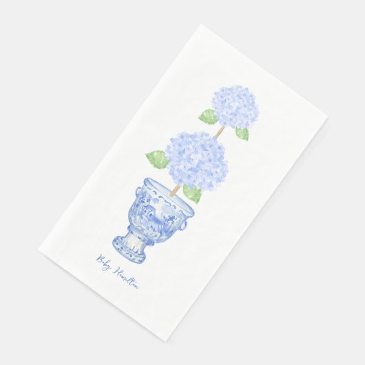 Hydrangea Topiary Chinoiserie Gastendoek Servet (Hoek)