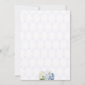 Hydrangea Trellis-Baby shower Kaart (Achterkant)