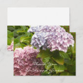 Hydrangea Trouw Dank Je Bedankkaart (Voorkant / Achterkant)