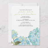 Hydrangea Trouwdouche Kaart (Voorkant)