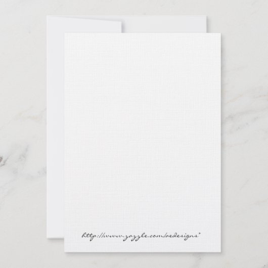 Hydrangea Trouwdouche Kaart (Achterkant)