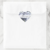 Hydrangea trouwstickers hart sticker (Tas)