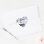 Hydrangea trouwstickers hart sticker (Envelop)