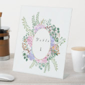 Hydrangea trouwtafel stand 2 reclamebord met voetstuk (Insitu)