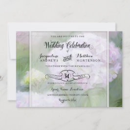  Hydrangea Tuin Bloemen Script Typografie Kaart
