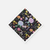 hydrangea tuin bloemen verzameling in zwart servet (Hoek)